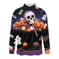thumbnail image 6 of Awdenio Men's Shirts Long Sleeve Cute Halloween Shirts Print Casual Vintage Classic Golf Shirt, 6 of 7
