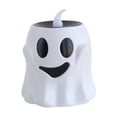 thumbnail image 2 of Spooky Ghost Pumpkin Halloween Flameless Candles, LED Candles Light, Halloween Flickering Tealight Candle for Home Table Indoor Night Party Decor, Long Lasting,1PCS, 2 of 7
