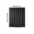 thumbnail image 2 of Stone Texture Silver Foil Shower Curtain, 72" Thickened Waterproof Bathroom Partition, Modern Home Decor Curtain for Tub & Shower Stall, Rust Proof Grommets​, Black, 2 of 5