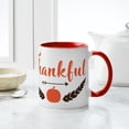 thumbnail image 6 of CafePress - Thankful Pumpkin - 11 oz Ceramic Mug - Novelty Coffee Tea Cup, 6 of 6