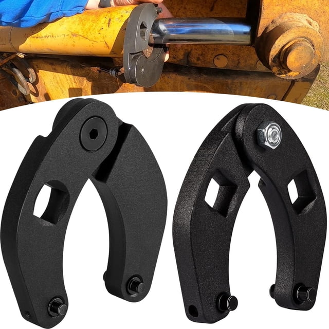 Llave para tuercas de prensaestopas ajustable 1266 y llave inglesa universal para cilindro hidráulico 7463 para la mayoría de granjas y construcciones (juego de 2)