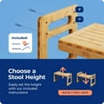 thumbnail image 3 of Squatty Potty Tao Bamboo Adjustable Toilet Stool Step, Adjustable 7" & 9", 3 of 9