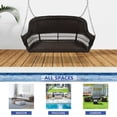 thumbnail image 6 of Pemberly Row Resin Wicker Porch Swing in Black, 6 of 6