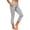 Gray, variant on Tqcoqu Women's Capri Bootcut Yoga Pants,Fold Over Waist Stretch Lounge Pants with Pockets,Black Women's S-XXXL