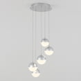 thumbnail image 3 of Artika Sparkle Five 5 Light Spiral Pendant Light Fixture Chrome Finish, 3 of 6