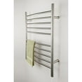 Amba Radiant PlugIn Curved Heated Towel Warmer Rack For Bathroom