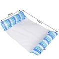 thumbnail image 2 of Pool Floats Adult Heavy Duty Inflatable Floating Pool Toys 51.2 x 27.6 in Blue, 2 of 7