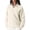 Beige, variant on Czanzd Women's Oversized Sherpa Fleece Half-Zip Pullover Warm Stand Collar Side Pockets Fall Winter Outerwear(Brown,XS)