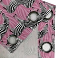 thumbnail image 4 of Ambesonne Pink Zebra Grommet Curtain, Wild Animals Pastel, 50" x 108", White Black Pink, 4 of 6