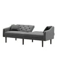 Modern Futon Sofa Bed, Convertible Folding Velvet Sofa Bed with Rubber