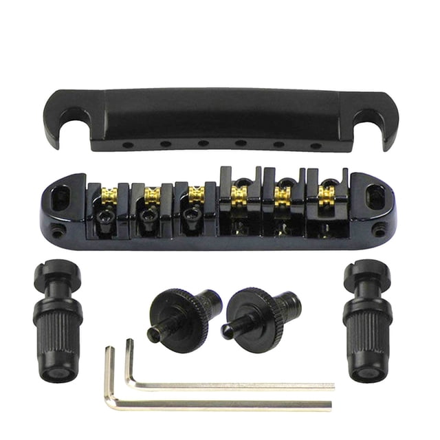 Guitar Saddle Bridge Replacement Step Roller Instrument Upgrade with Included Tools 8PCS