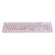 thumbnail image 1 of Teclas Mecánicas Retro De 112 Teclas, Tapas De Teclado Chapadas Redondas, Teclas Abs Punk Con Capa Translúcida Para Juegos De Modificación De Teclado Mecánico (Azul Cielo) Cateissary EL013881-02, 1 of 5