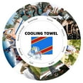 thumbnail image 7 of Congo Flag Cooling Towel Soft Breathable Ice Towel For Gym Yoga Workout Sport Camping Cruise (39.4"X11.8"), 7 of 7