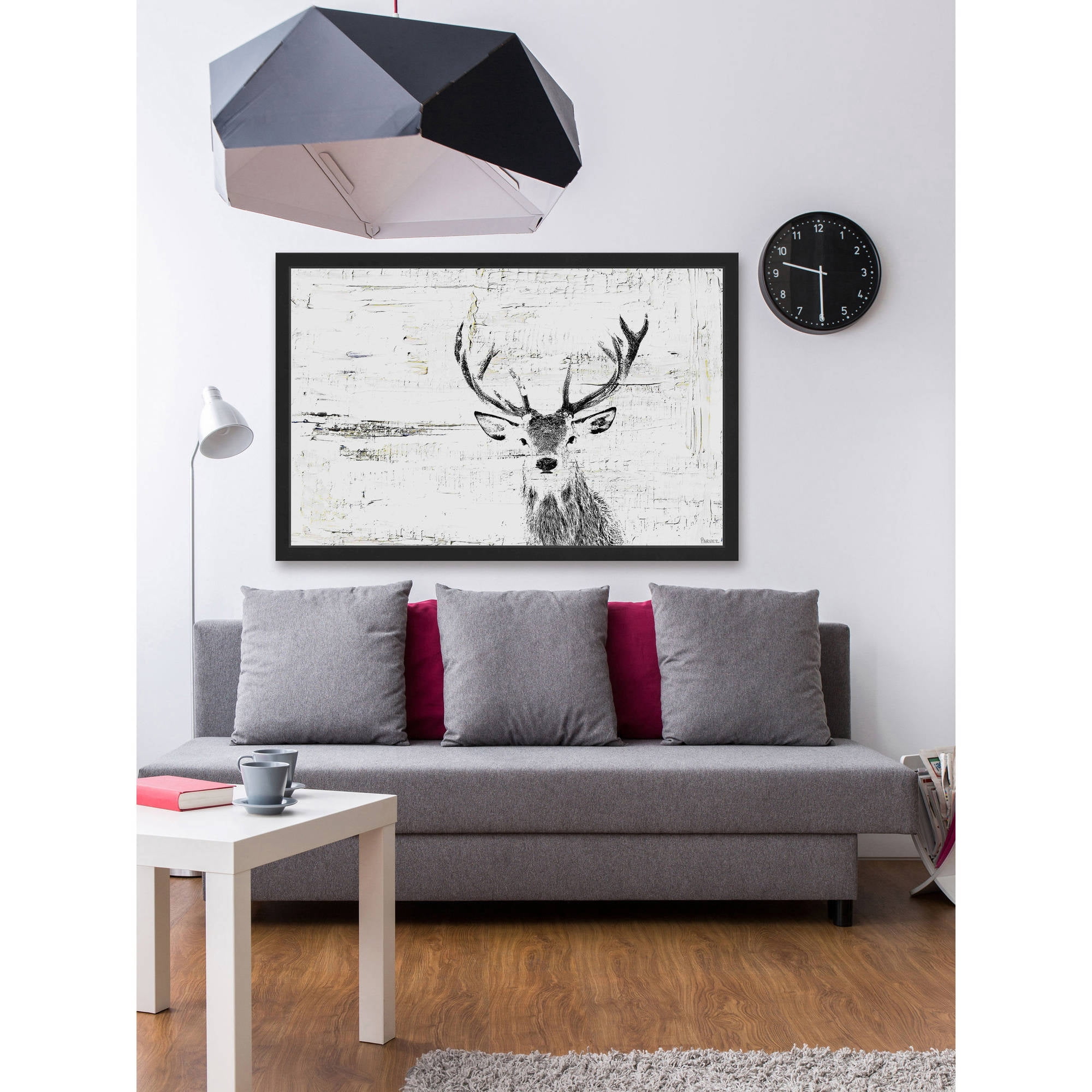 Parvez Taj "Inquisitive Deer" Framed Painting Print