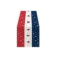 thumbnail image 2 of Linnome 250th Anniversary Table Runner Star Printed Linen Style for Independence Day Dining Table Decor 72x13in, 2 of 6