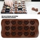 thumbnail image 3 of Silicone Chocolate Mold 15 Holes Heart Shape DIY Chocolate Making Mold Baking UtensilsRed, 3 of 4