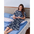 thumbnail image 6 of Pinspark Hospital Gowns for Women Labor Delivery Shoulder Surgery Dress Adaptive Clothing Night Robes for Elderly Plus Size, 6 of 6