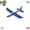 Blue, variant on Light Up Glider Airplane – Hand Throw Foam Plane with LED Lights, Full Body Glowing DIY Flying Toy for Kids, Durable EPP Throwing Aircraft Model