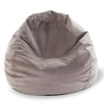 thumbnail image 2 of Majestic Home Goods Decorative Dark Brown Micro-velvet Small Classic Bean Bag, 2 of 2