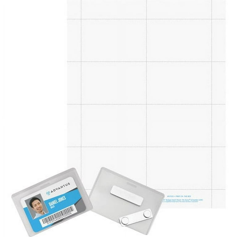 Advantus DIY Magnetic Name Badge Kit - Horizontal - 3.8 Advantus DIY Magnetic Name Badge Kit - Horizontal - 3.8