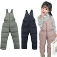 thumbnail image 3 of Esaierr Newborn Toddler Snow Bibs Overalls Boys Winter Warm Pants Kids Outdoor Ski Mountain Pants Jumpsuit Insulated Waterproof for Girls 9 Months - 6 Years, 3 of 8