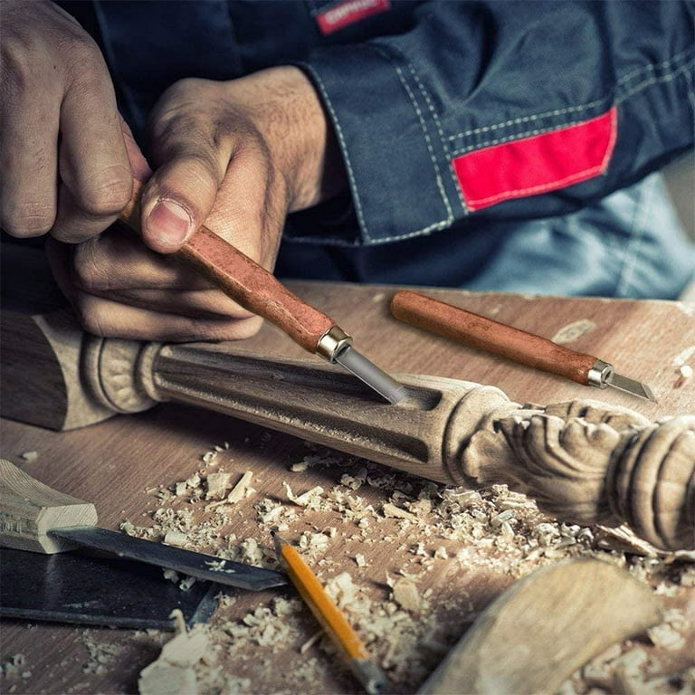 VEVOR Wood Chisel Sets 12 pcs Wood Carving Hand Chisel 3-3/4 inch