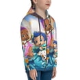 thumbnail image 3 of Boys Girls BUBBLE GUPPIES Hoodie 3D Print Pullover Hooded Long Sleeve Sweatshirts Tops Blouse with Pocket Medium, 3 of 8