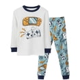 thumbnail image 3 of WIBACKER 2-7 Years Toddler and Little Boys' Long Sleeve Top and Pants Snug Fit 100% Cotton 2 Piece Pajama Set - Game Console, 3 of 7