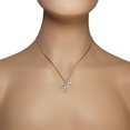 thumbnail image 3 of 925 Sterling Silver CZ Letter Initial "V" Pendant Necklace - V, 3 of 4