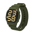 thumbnail image 2 of Joernso Electronic Watch Number Indication Square Dial Silicone 30m Waterproof Wrist Watch for Sports, 2 of 8