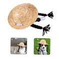 thumbnail image 4 of Minkissy pet-hats Straw Hat Protection Woven 1Pack for Cats, 4 of 8