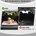 thumbnail image 4 of HUISEFOR Pink Sea Turtle Car Trunk Mat 29" x 39" Scratchproof Cargo Mat Rear Trunk Liner Non-Slip Cars Accessories Universal Fit for Most Cars SUV, 4 of 7