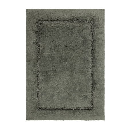 Mohawk Home Regency Plush Stain/Fade Resistant Non-Slip Machine Washable Bath Mat, Cool Grey, 2' x 5'