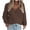 Coffee, variant on jjayotai Womens Fall Button Down Cardigan Sweater, Loose V-Neck Ribbed Chunky Knit Cardigans Tops
