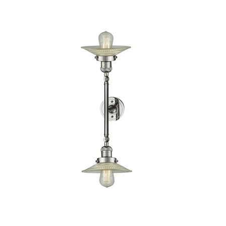 

Innovations Lighting 208L Halophane Halophane 2 Light 20 Wide Bathroom Vanity Light -
