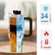 thumbnail image 5 of Bluey Vaso aislado de acero inoxidable con asa, diseño temático, regalo para familia, amigos y fans; incluye pajita y encaja en el portavasos estándar, 40 oz, 5 of 6