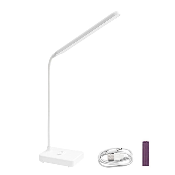 Lámpara de mesa 2.5W 5V Luz de lectura ajustable Lámpara de escritorio flexible giratoria de 360 °, carga y potencia de dirección Inevent HA004978-02B