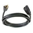 thumbnail image 2 of Hyper Tough 10FT 16AWG 3 Prong Black Outdoor Single Outlet Extension Cord, 13 amps, 2 of 8