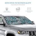 thumbnail image 3 of ZICANCN Car Sun Shades Front Windshield, Blue Zebra Leopard Print Automotive Front Window Sun Shield Visor, Medium Size, 3 of 8