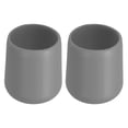 thumbnail image 1 of Unique Bargains 2 Pcs Silicone Fishing Rod Butt Cushion Protector Cap, Small, Gray, 1 of 7