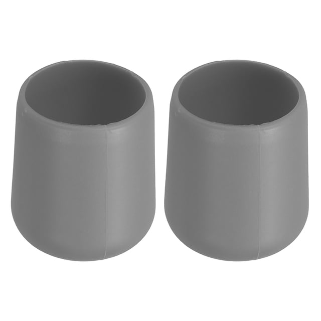 Unique Bargains 2 Pcs Capuchon Protecteur en Silicone pour Canne à Pêche et Coussin de Fesses, Petit, Gris