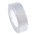 thumbnail image 1 of - Cinta de Tela Satinada de 25 Yardas Y 1 "para Regalos, Lazo, Decoración - Plata, 1 of 7