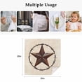thumbnail image 4 of Texas Star Farmhouse Cloth Napkins, Western Country Stars Retro Washable and Reusable Dinner Napkins Set of 8, Table Napkin for Kitchen Party Birthday Wedding Hotel Housewarming 20"x20", 4 of 8