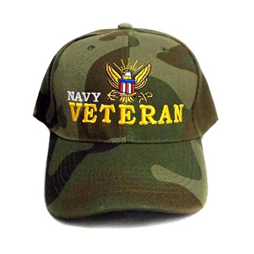 US Navy Veteran Military Baseball Caps Hats Embroidered Gifts
