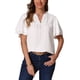 thumbnail image 1 of CAMISAS VERANO CHIC DE CUELLO EN V CON VOLANTES PARA MUJER L WHITE, 1 of 5