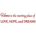 thumbnail image 2 of VWAQ Home is The Starting Place of Love Hope and Dreams Wall Decal Romantic Wall Decor, 2 of 2