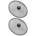 thumbnail image 6 of ELAYARD Fry Pan Splatter Guard Round Stainless Steel 2Pcs 11.40x11.40in, 6 of 9