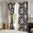 thumbnail image 3 of Manfei Bohemian Paisley Blackout Curtains,Southwestern Theme Window Curtains Pack of 2 (38x45 Each), 3 of 5