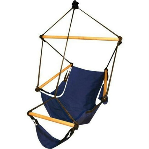 Cradle Chair Blue Wood Dowels
