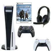 Sony PlayStation 5 Core Console with God of War: Ragnarok with Headset and DualSense Controller in Grey Camo
